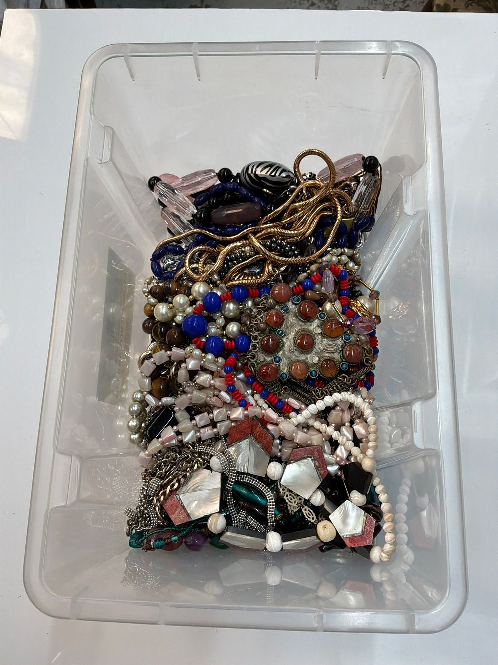 Lot 429: A Collection of Vintage and Contemporary Costume Jewellery in Various Styles and Materials