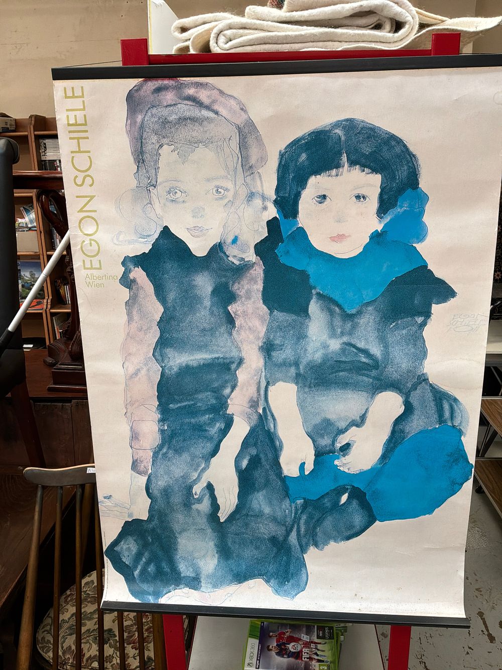 Lot 442: An Egon Schiele Exhibition Poster for the Albertina Wien