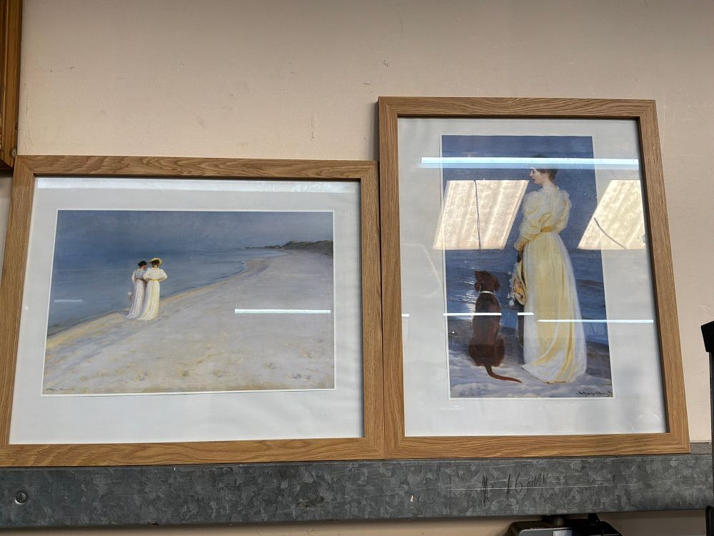 Lot 519: A Pair of Framed Peder Severin Kroyer Beach Scene Prints