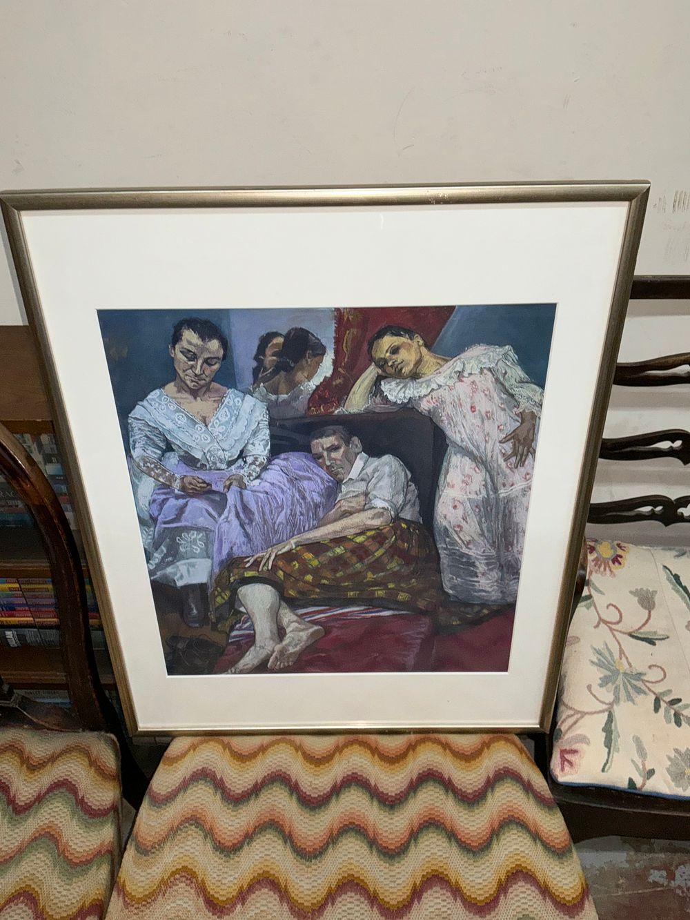 Lot 526: Print by Paula Rego 'Family Scene' Mixed Media on Paper