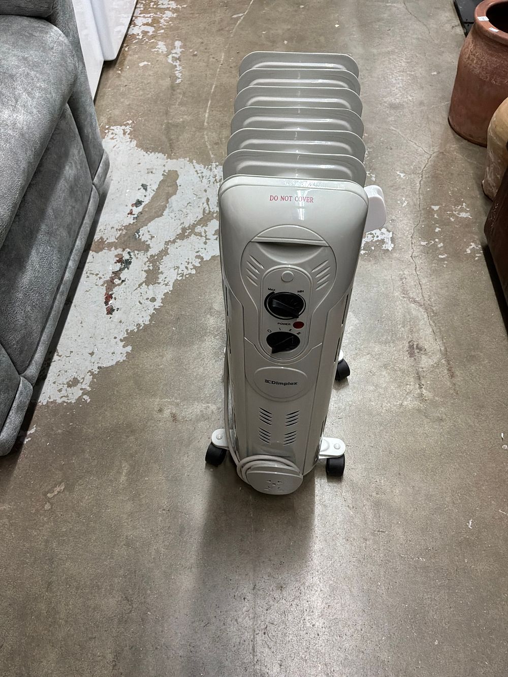 Lot 538: A Dimplex Oil-Filled Radiant Tower Space Heater