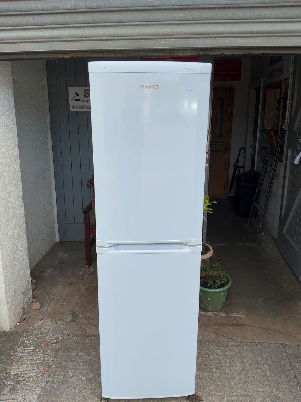 Lot 4: A Beko White Frost Free A+ Class Freestanding Fridge Freezer