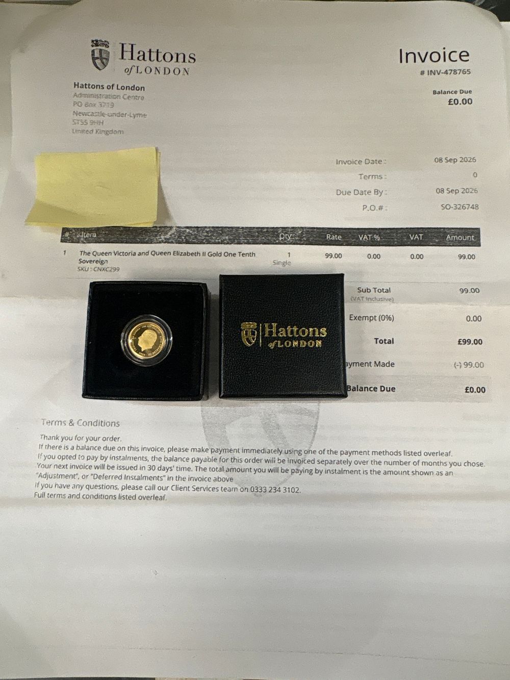 Lot 119: A Tristan da Cunha 2026 King Charles III Gold One Tenth Sovereign with Presentation Case