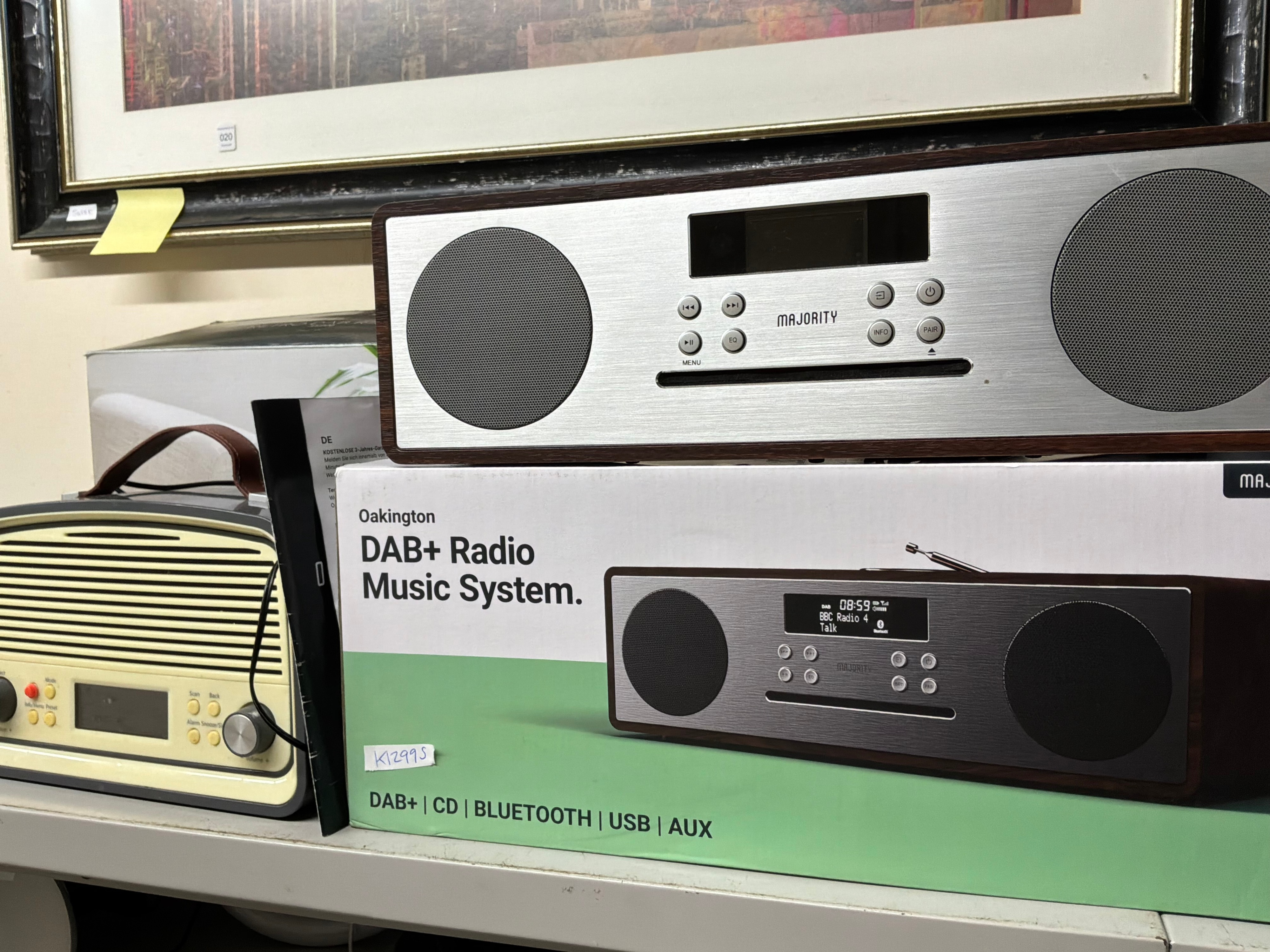 A Group of Home Audio and Visual Components Including Majority and Sony Examples