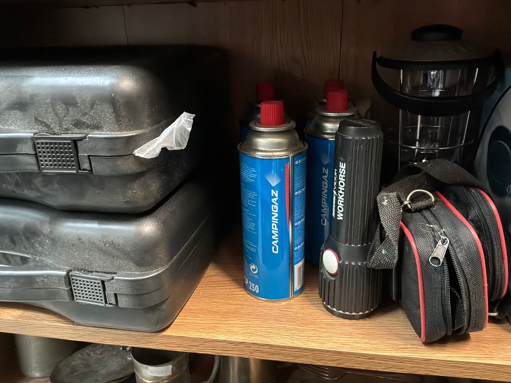 Lot 176: A Collection of Camping and Outdoor Equipment Including Campingaz and Chinon Examples