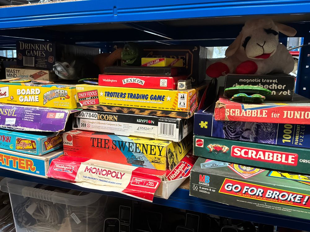 Lot 185: A Collection of Vintage Board Games and Puzzles including Waddingtons and MB Games Examples