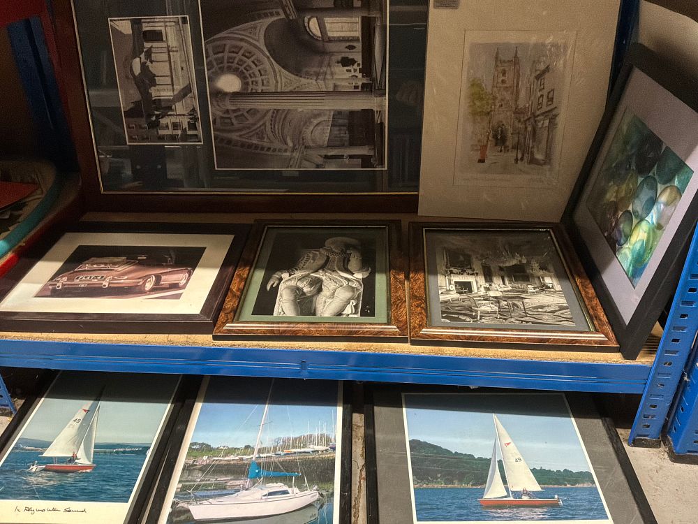 Lot 188: A Collection of Framed Photographs and Prints Including Nautical and Architectural Subjects