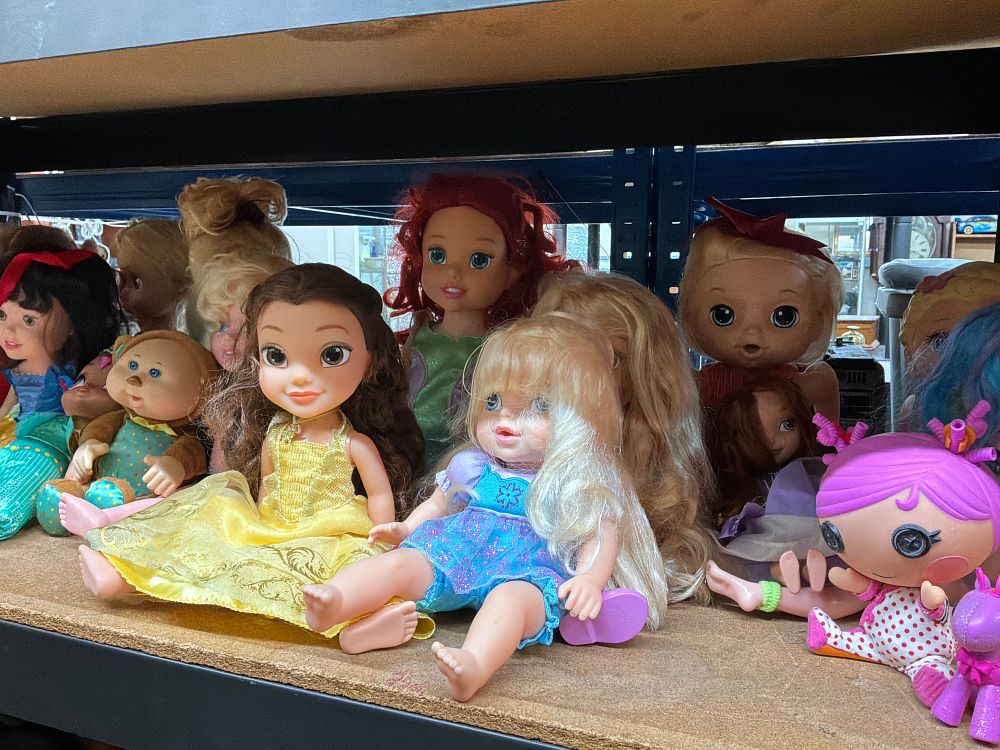Lot 207: A Collection of Assorted Childrens Dolls and Figures Including Disney Princess and Baby Alive style Examples
