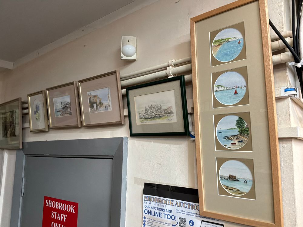 Lot 242: A Collection of British Landscape and Floral Watercolors and Drawings