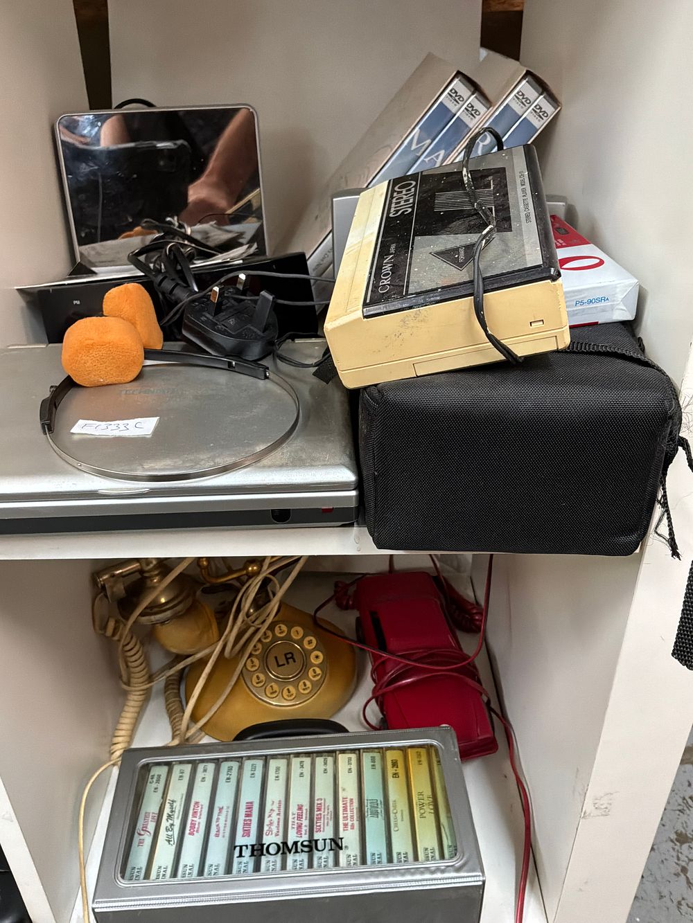 Lot 259: A Collection of Vintage Electronics and Media Including Crown and Technika Examples