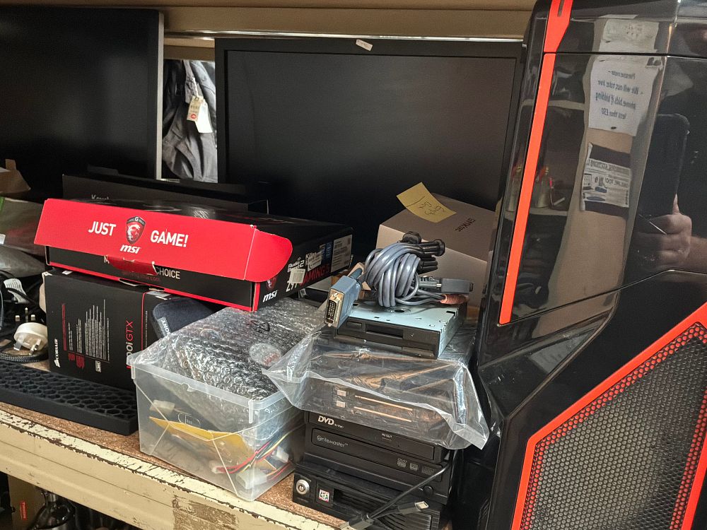Lot 266: A Collection of Desktop PC Components and Peripherals including MSI and Keychron Examples