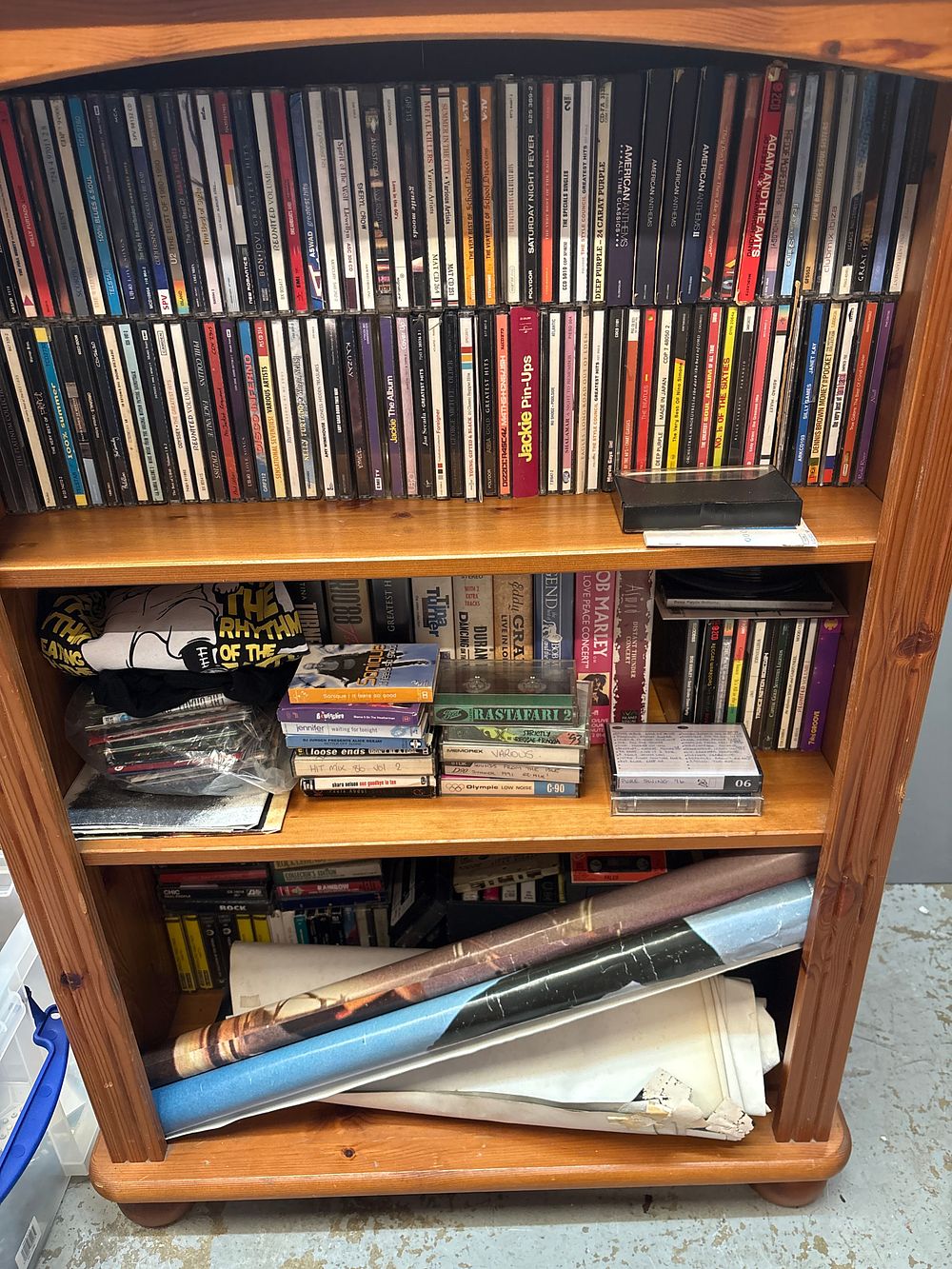 Lot 284: A Large Collection of Music Media Including Vinyl Records CDs Cassettes and VHS Tapes