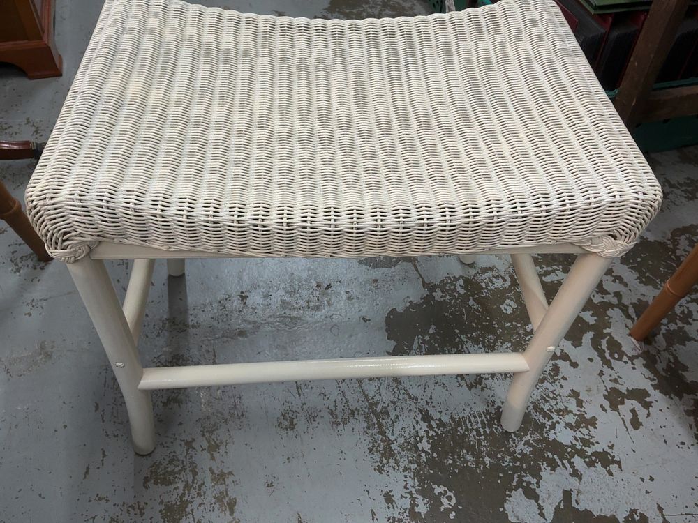 Lot 329: A Mid-Century Lloyd Loom Lusty Woven Dressing Table Stool