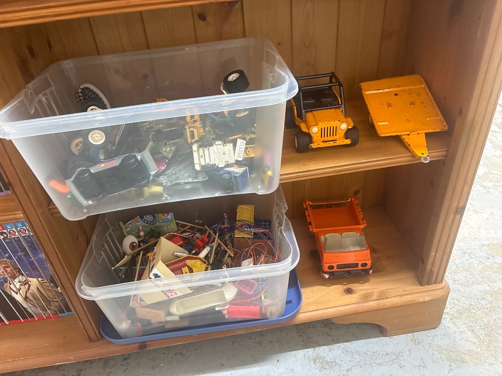 Lot 367: A Collection of Vintage Die-cast and Plastic Toys including Tonka style Examples