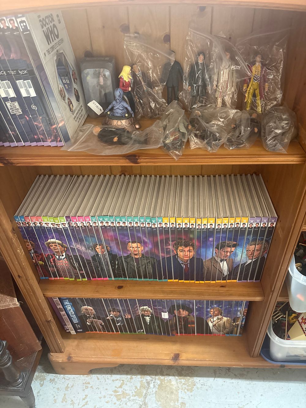 Lot 368: A Collection of The Doctor Who Complete History Hardback Books and Associated Action Figures