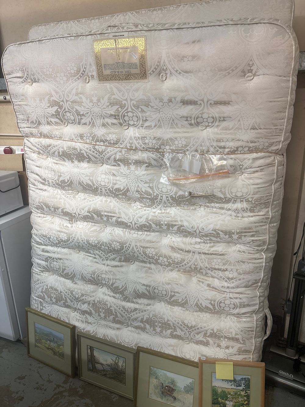 Lot 386: A Vi-Spring The Herald Medium Springing Double Mattress