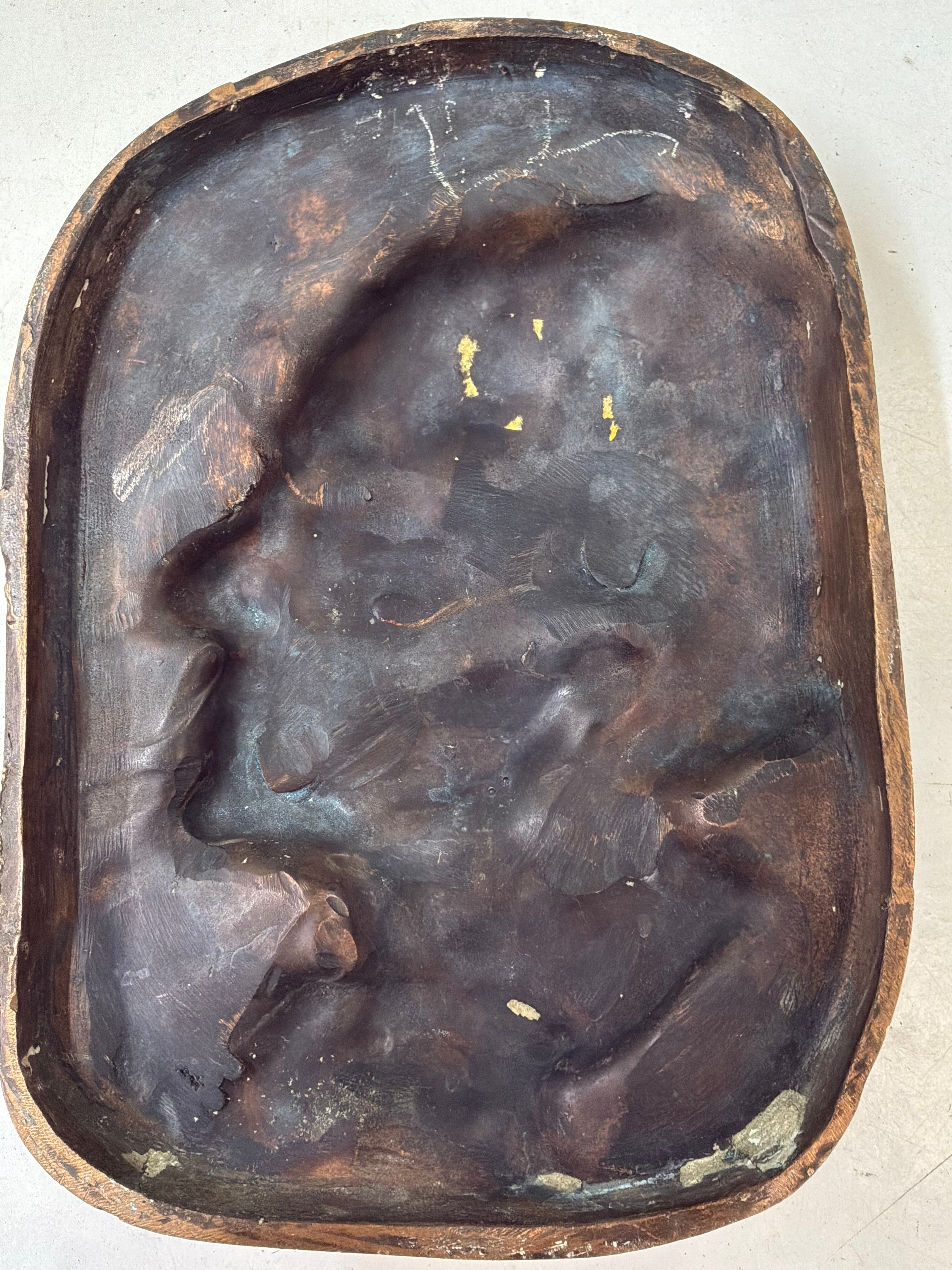 Lot 59 – A Bronze Patinated Relief Plaque Depicting a Male Profile ...