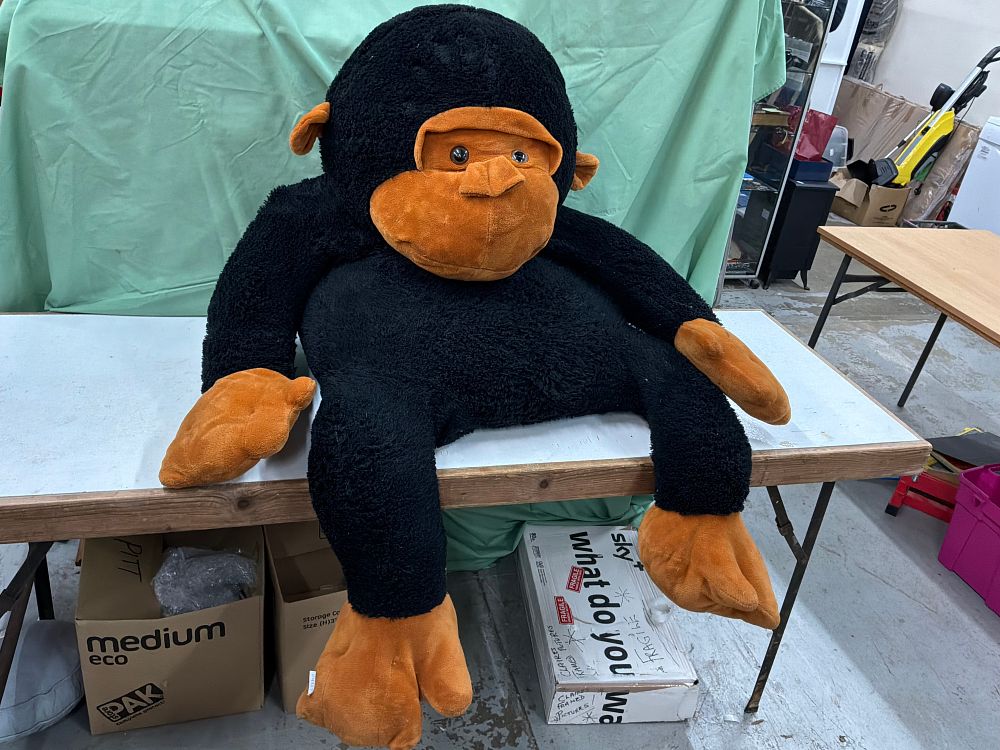 Lot 87: A Large Plush Teddy Gorilla