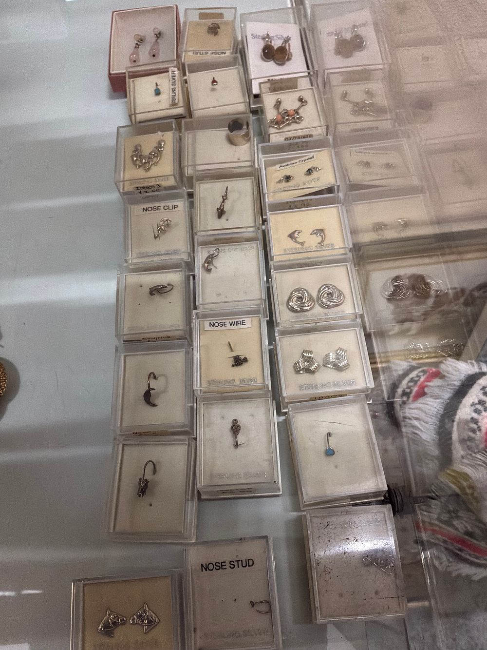 Lot 92: A Collection of Sterling Silver and White Metal Jewellery Including Earrings and Nose Studs