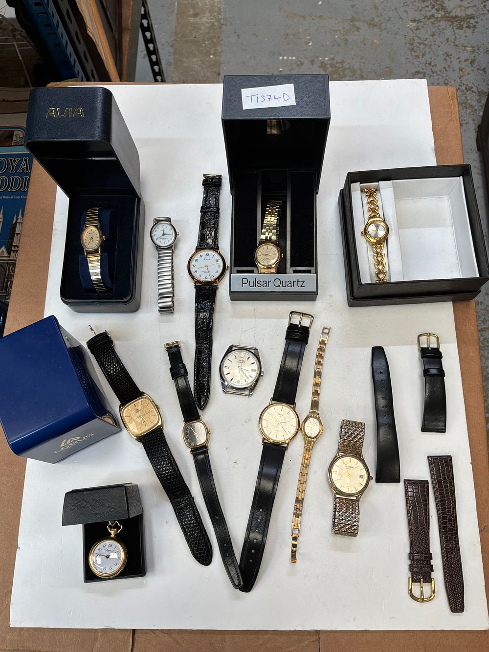 Lot 110: A Collection of Wristwatches and a Miniature Pocket Watch Including Avia and Pulsar Examples in Presentation Cases