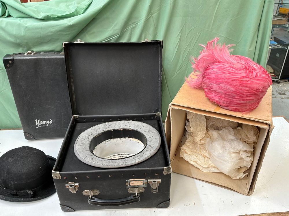 Lot 111: A Collection of Three Vintage Hats including Simpson and Young's Examples with Presentation Case