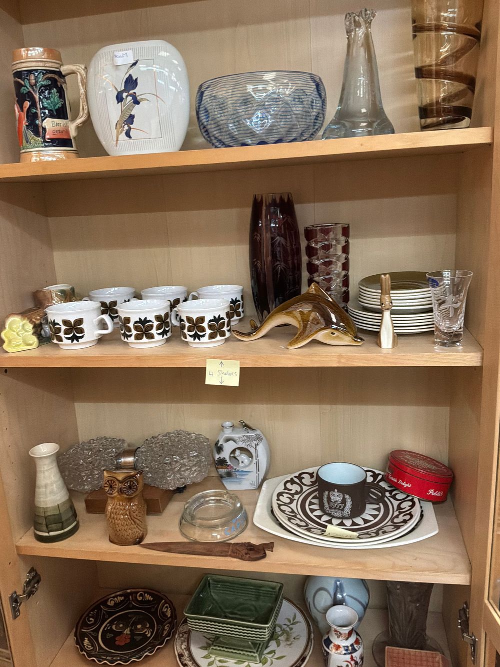 Lot 143: A Collection of Vintage Ceramics and Glassware including Hornsea and Jersey Pottery Examples
