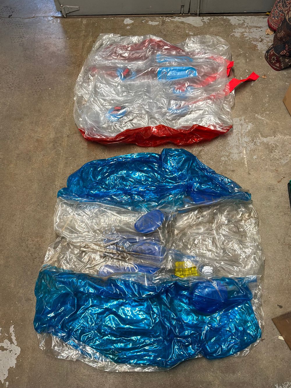 Lot 153: A Pair of Inflatable PVC Body Bumper Balls