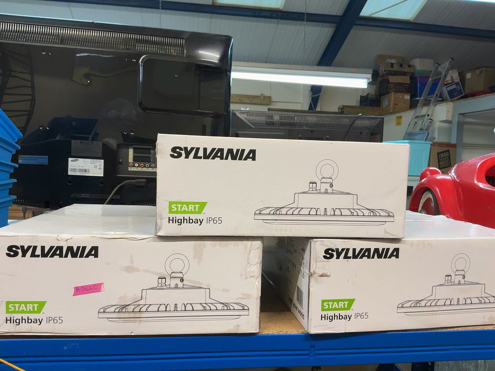 Lot 160: A Trio of Sylvania START Highbay IP65 LED Industrial Light Fixtures