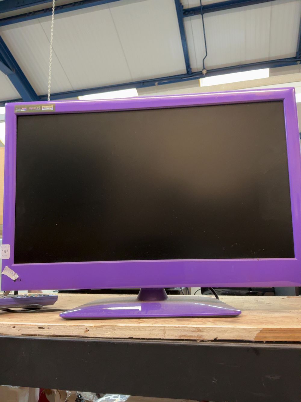 Lot 167: A Mixed Lot of Two Flat Screen Televisions Including JVC Example