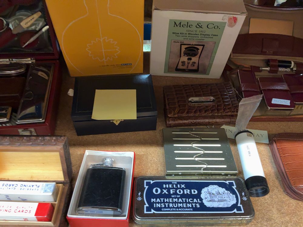 Lot 169: A Collection of Gentleman's Accessories and Travel Sets Including The Regent Belt Company and Mele & Co Examples