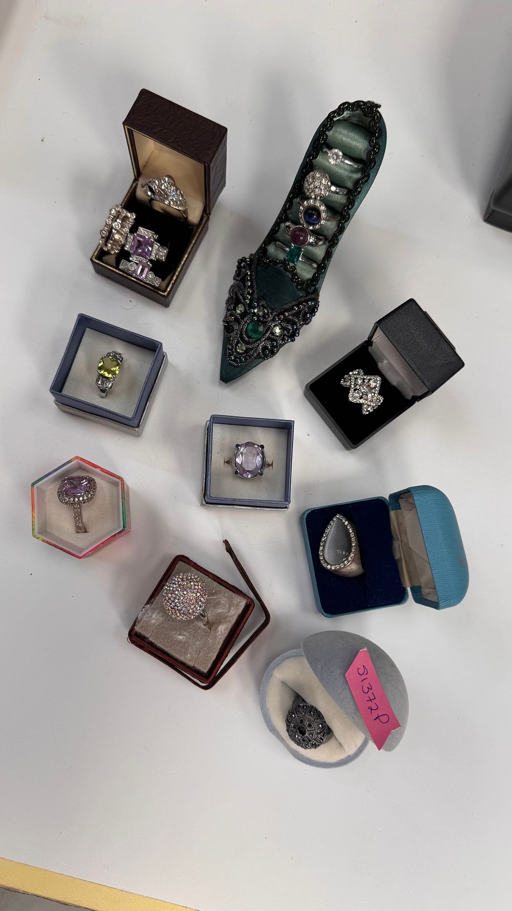Lot 268: A Collection of Assorted Costume and Cocktail Rings Including H. Samuel Examples