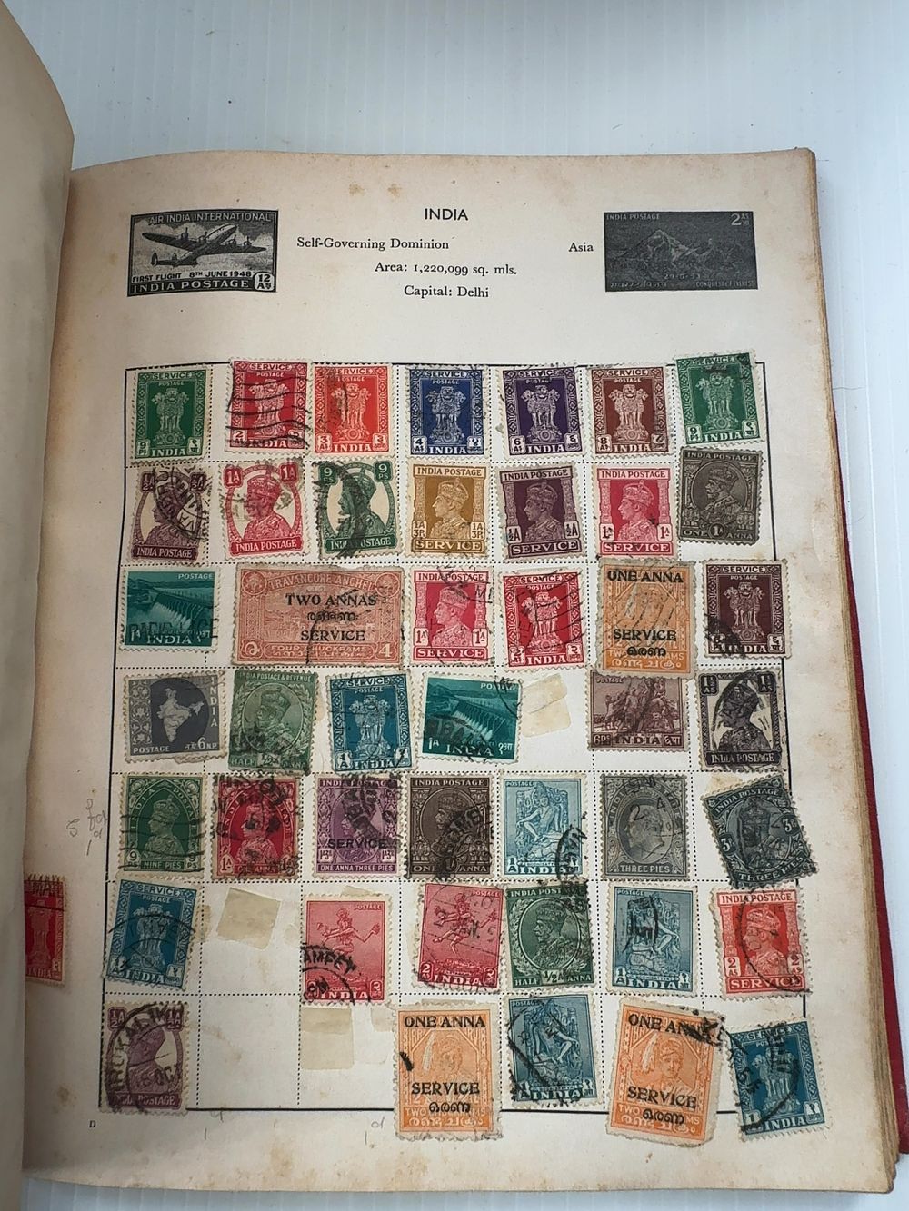 Lot 271: A Collection of Worldwide Used and Unused Stamps in a Stirling Album