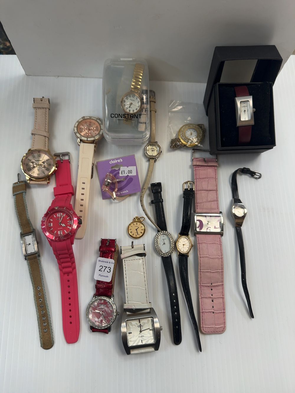 Lot 273: A Collection of Fashion Wristwatches and Pocket Watches Including Citron and Constant Examples