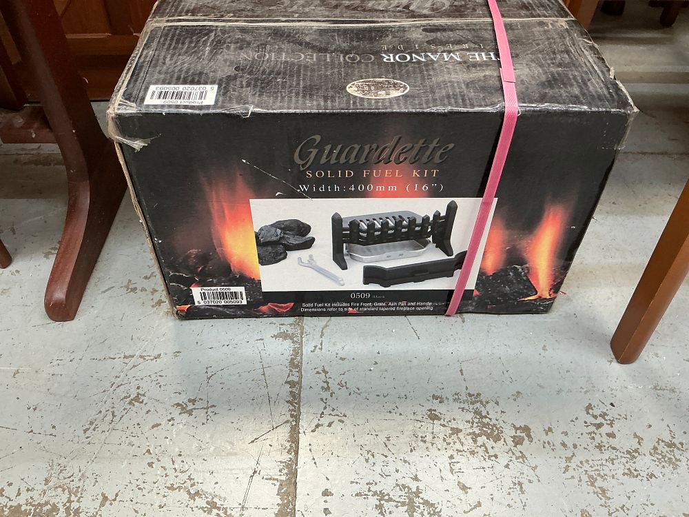 Lot 294: A Guardette Solid Fuel Fireplace Kit from The Manor Collection
