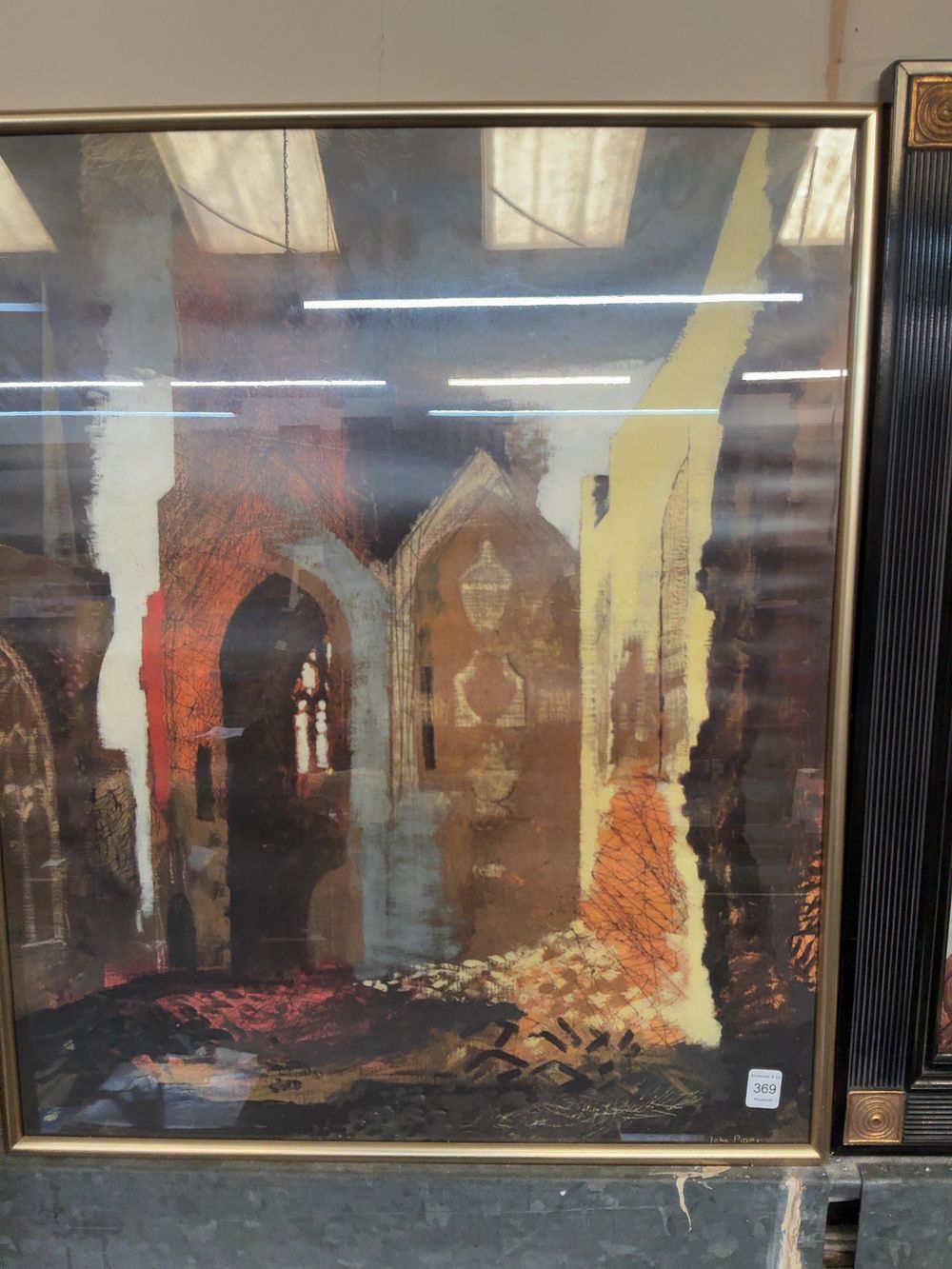 Lot 369: A Pair of Framed Prints including John Piper Example