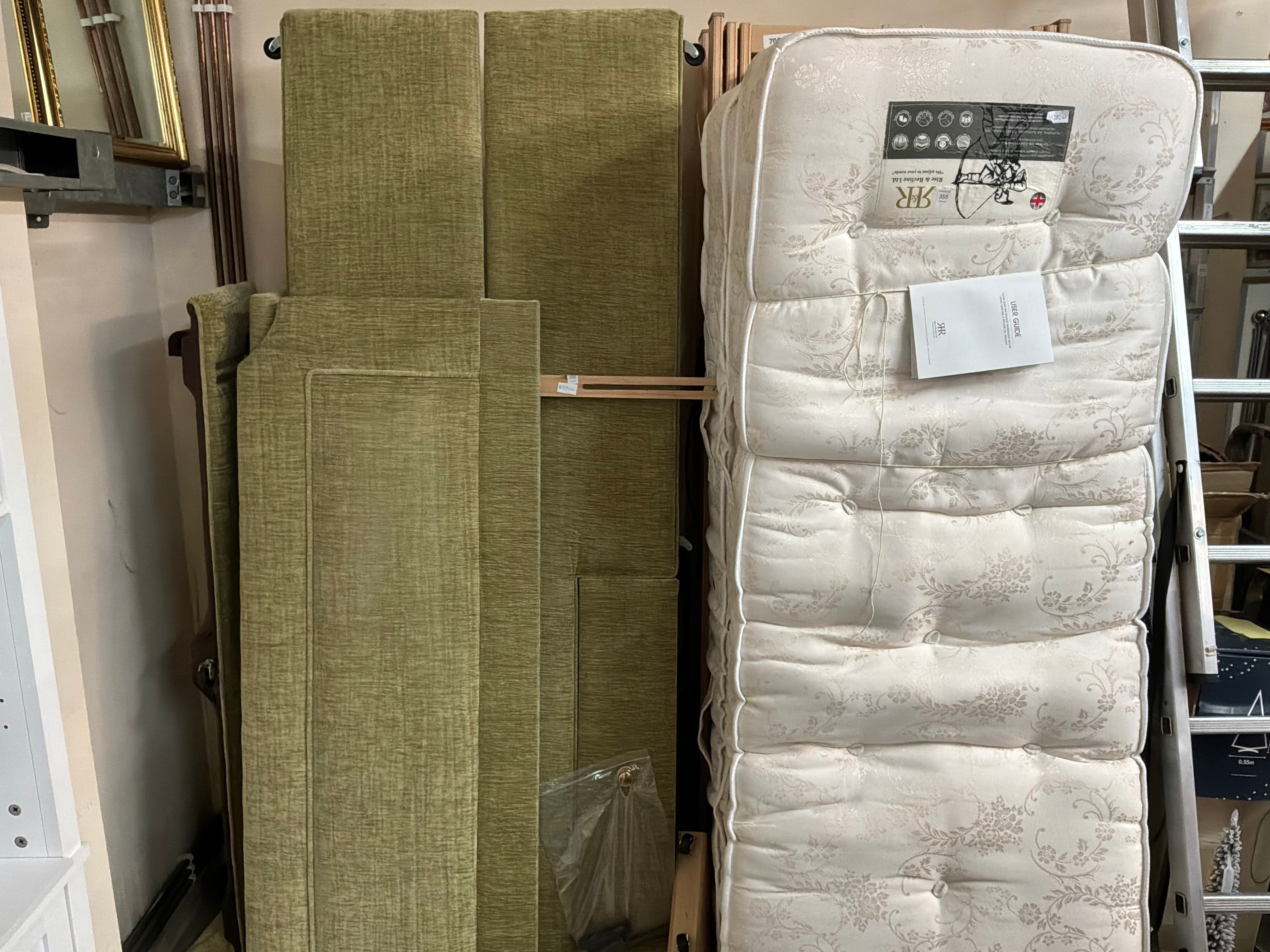 Gen Rise Logo Lot 355 – A Twin Rise and Recline Electric Adjustable Bed System with ...