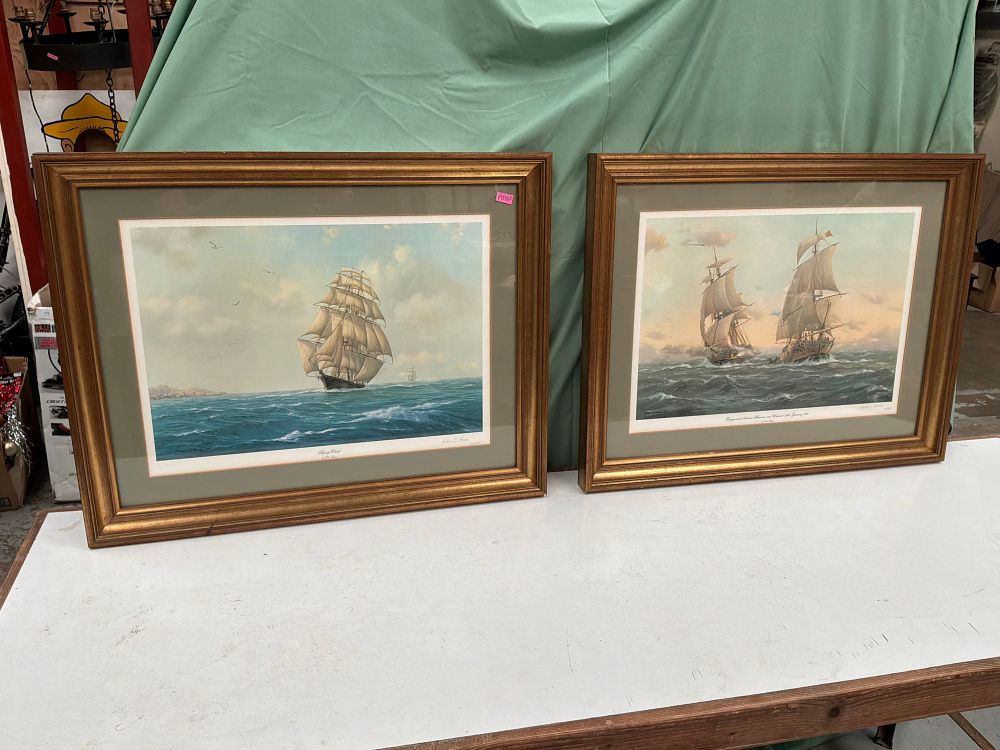 Lot 401: A Pair of Limited Edition Peter G. Power Maritime Colour Lithographs