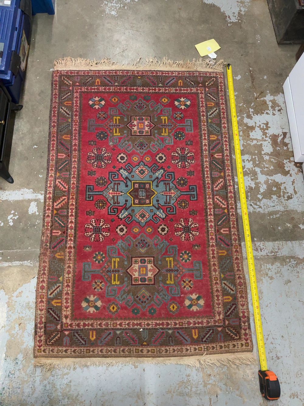 Lot 430: A Persian Tribal style Hand-Knotted Wool Rug