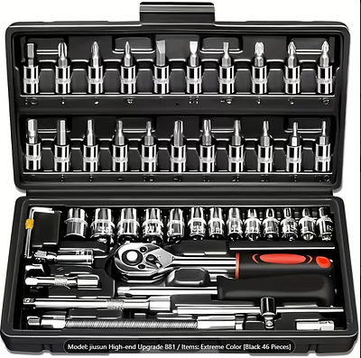 46pcs Socket Set Ratchet Wrench