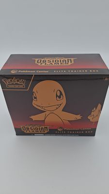 Pok&eacute;mon Center Elite Trainer Box המארז הבלעדי פוקימון סנטר Obsidian Flames. מארז זה נושא את 