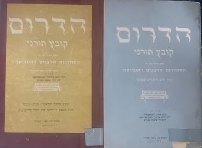 לוט 2 כרכים של "הדרום - קובץ תורני". 
הדרום - קובץ תורני - יוצא לאור על ידי הסתדרות הרבנים 