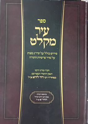 ספר עיר מקלט - פירוש על תרי"ג מצוות עם הגהות החיד"א . ירושלים, תשפ"ב. 
כריכה קשה, מצב מצוין.