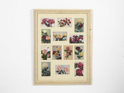 אוסף גלויות וינטג', ממוסגרות במסגרת נאה