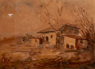שמואל עובדיהו (1892 - 1963) - נוף תל אביב הישנה. שמואל עובדיהו / נוף תל אביב הישנה 
עבודה משנות 