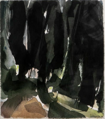 אהרון מסג (1942-2018) - עמק הירדן. אהרון מסג / עמק הירדן 
אקוורל על נייר, 
חתום, ממוסגר ומחופה 