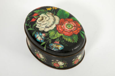 קופסת פח. 11/14 ס"מ, גובה 6 ס"מ