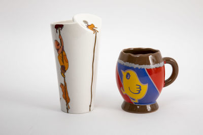 ספל קרמיקה אנגלי קדבורי + ספל שוקו חם של מקס ברנר. קדבורי 11/8/11 ס"מ 
מקס ברנר 8.5/17 ס"מ