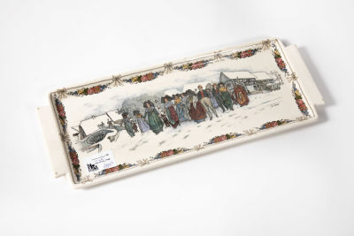 obernai צרפת, צלחת עוגה מלבנית. 40/15 ס"מ