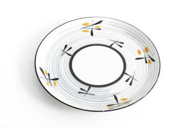 פלקרמיק - צלחת הגשה מקרמיקה, 
חתומה, תוצרת 'פלקרמיק', 
קוטר 24.5 ס"מ