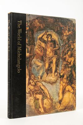 The world of Michaelangelo. כריכה קשה, 202 עמודים 
אנגלית, מ 1971 
24x31 ס"מ